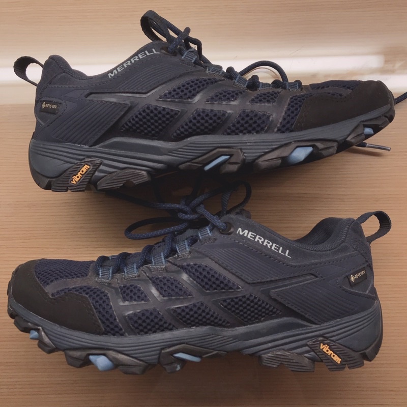美國MERRELL 防水登山鞋 健行鞋Moab FST GORE-TEX J034242 us7.5 24.5 深藍
