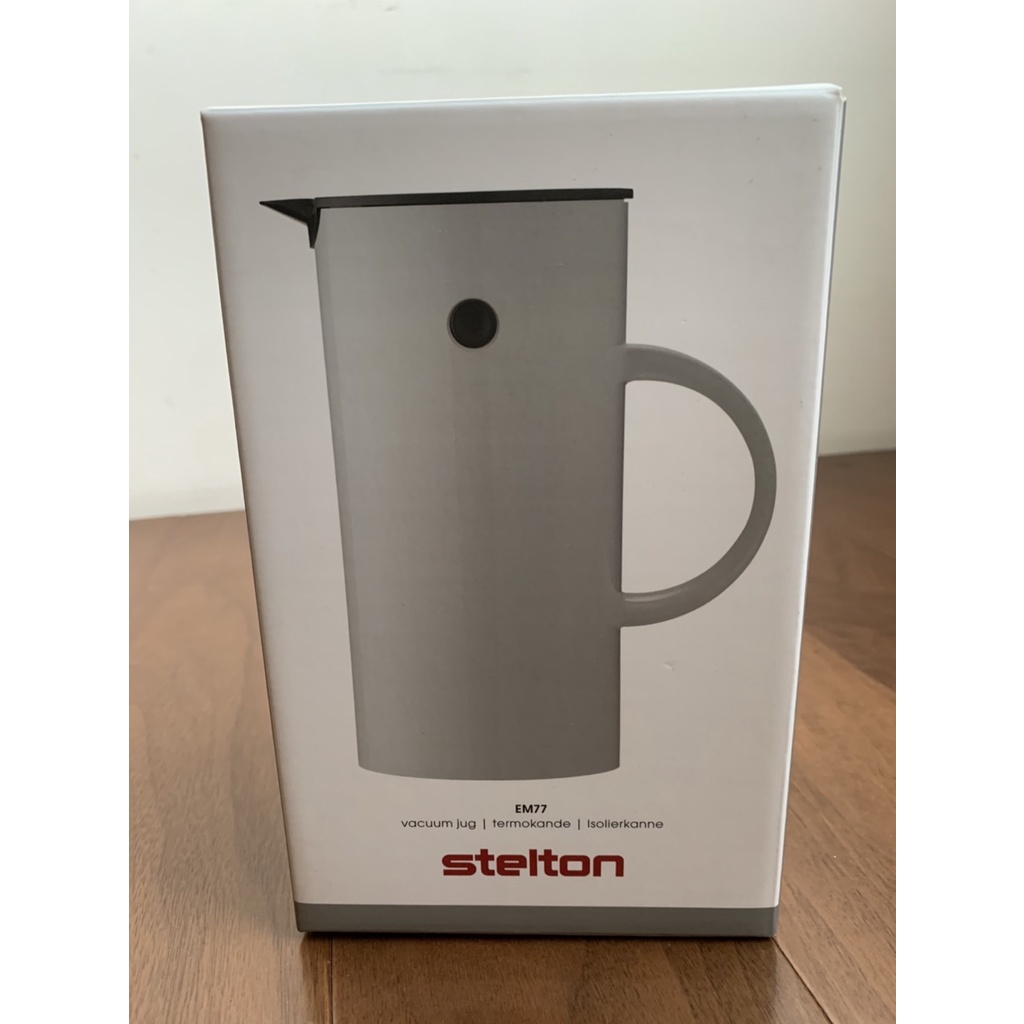 stelton啄木鳥真空保溫壺 淺灰