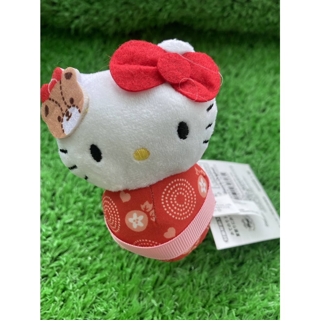 三麗鷗 凱蒂貓 kitty 沙包不倒翁 粉紅小帽★日本代購 現貨