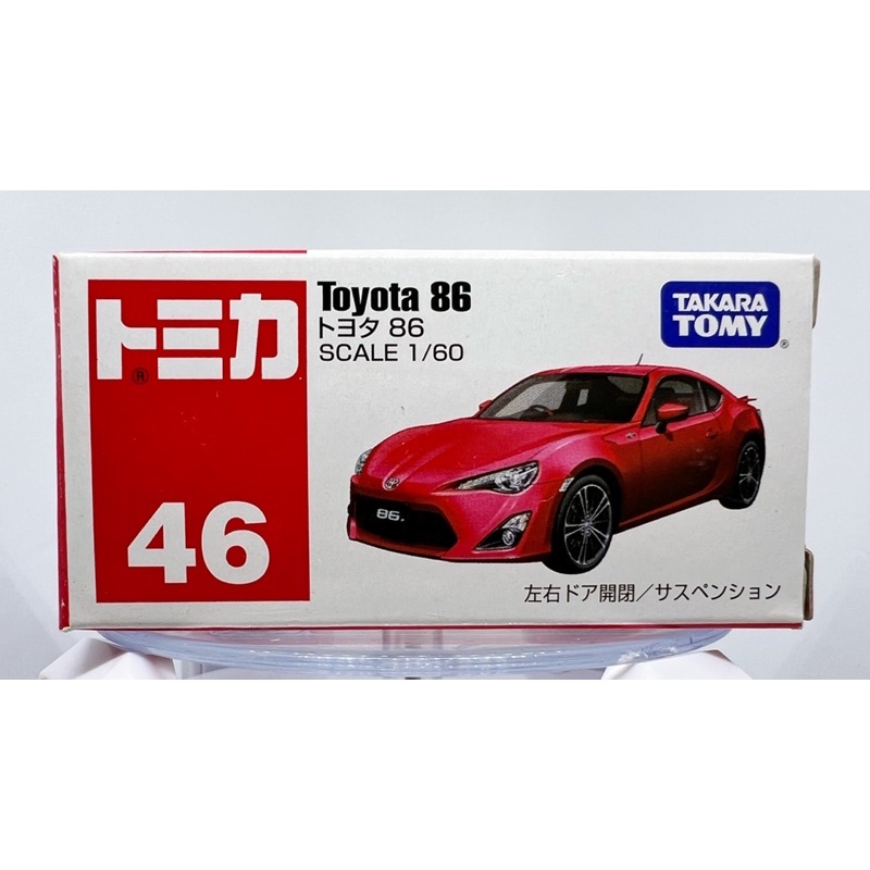 Tomica 46 Toyota 86 紅色 出門可開
