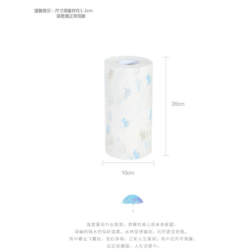 703 熱銷品新地印花廚房用紙巾彩色卡通印花紙廚房吸水吸油紙擦手紙6卷裝 蝦皮購物