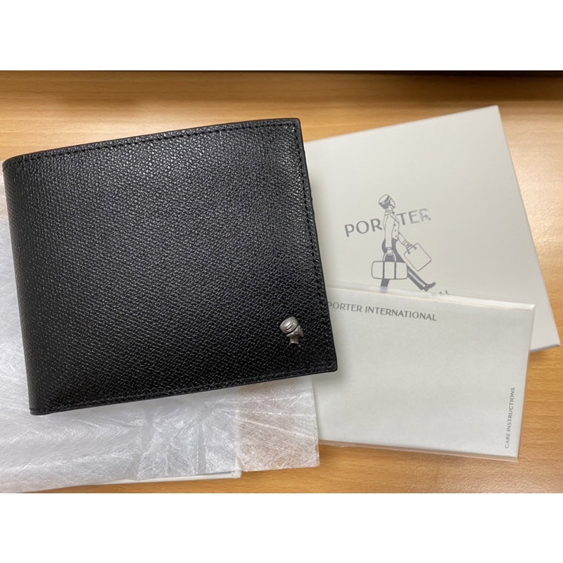 PORTER LOGIC 系列  皮夾 短夾 黑色 零錢包 全新 11585-00301