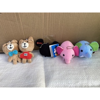 【Ru.Shop__】小吊飾 / 海綿寶寶 大象娃娃 韓國歐巴 油條吊飾 泰迪熊 逗逗蟲 米老鼠