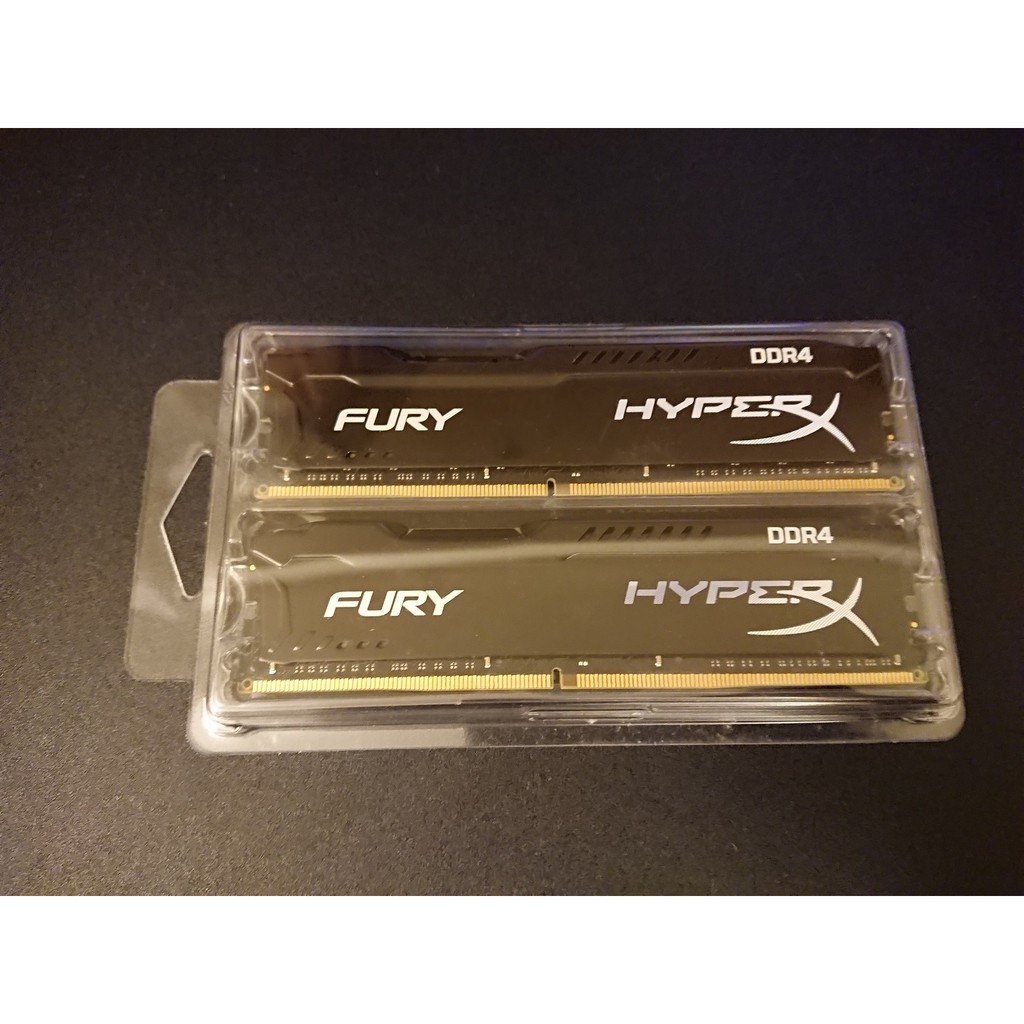 終身保固 金士頓 HyperX FURY DDR4-2400 32GB(16GB*2) 黑色 桌上型