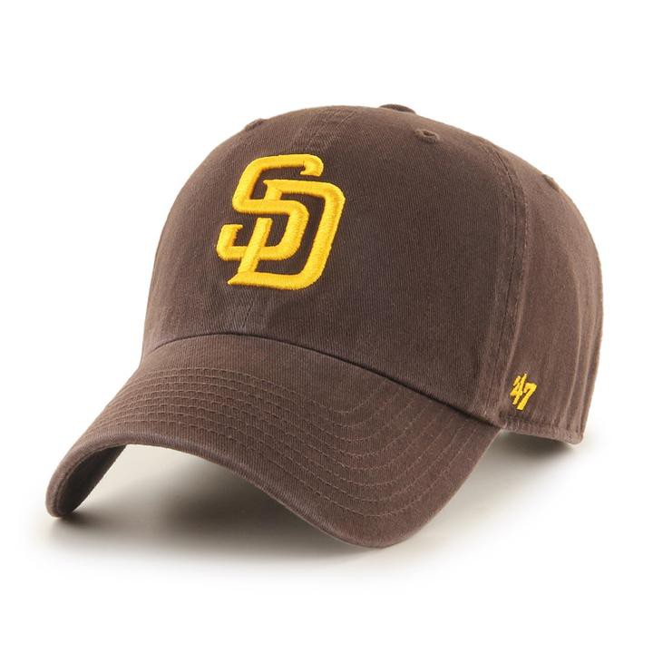 47 Brand MLB 聖地牙哥教士 '47 CLEAN UP 軟版 可調 金屬環扣 彎帽 老帽