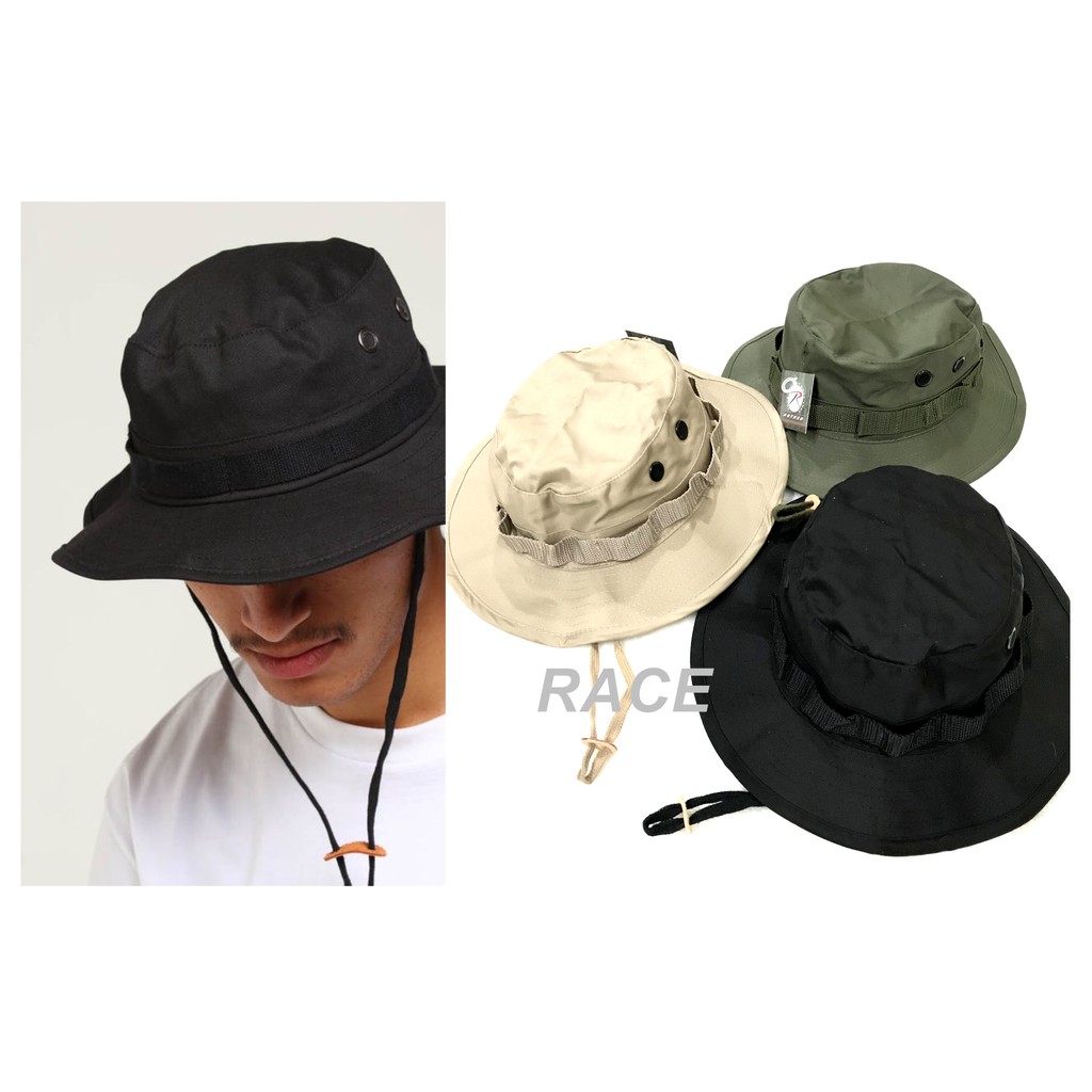 【RACE】ROTHCO MILITARY BOONIE HAT 漁夫帽 叢林帽 軍事 軍裝 寬邊 黑 卡其 軍綠