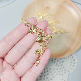 木木柒Studio 金屬三角簍空花片合金配件2對 飾品配件 金屬配件 手作DIY材料 滴膠封入物 UV膠材料