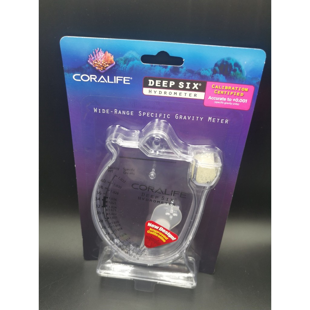 美國進口 Coralife 珊瑚皇 精準型海水比重計鹽度測試海水鹽比例超精準透明美觀 蝦皮購物