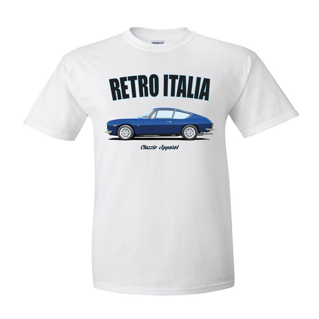Lancia Fulvia Zagato T 恤復古意大利老爺車。 意大利男士 T 恤時尚 2022
