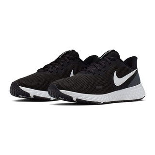Nike 慢跑鞋 Revolution 5 女款 運動鞋 休閒鞋 女鞋 輕量 透氣 舒適 黑 白 BQ3207-002