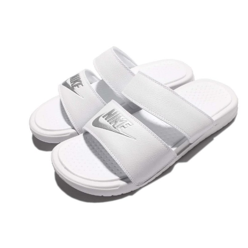 nike benassi duo ultra slide white