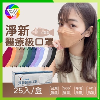 🏳️‍🌈健康鑫人生🏳️‍🌈 全館蝦皮代開發票 淨新 4D 醫療口罩 臺灣製 口罩 成人口罩 醫用口罩