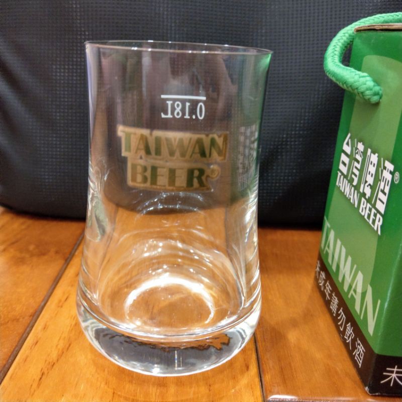 全新 TAIWAN BEER 台灣啤酒 玻璃杯