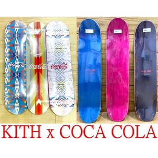 BLACK全新PENDLETON x KITH x COCA COLA可口可樂COKE民族風三色一組滑板/板身