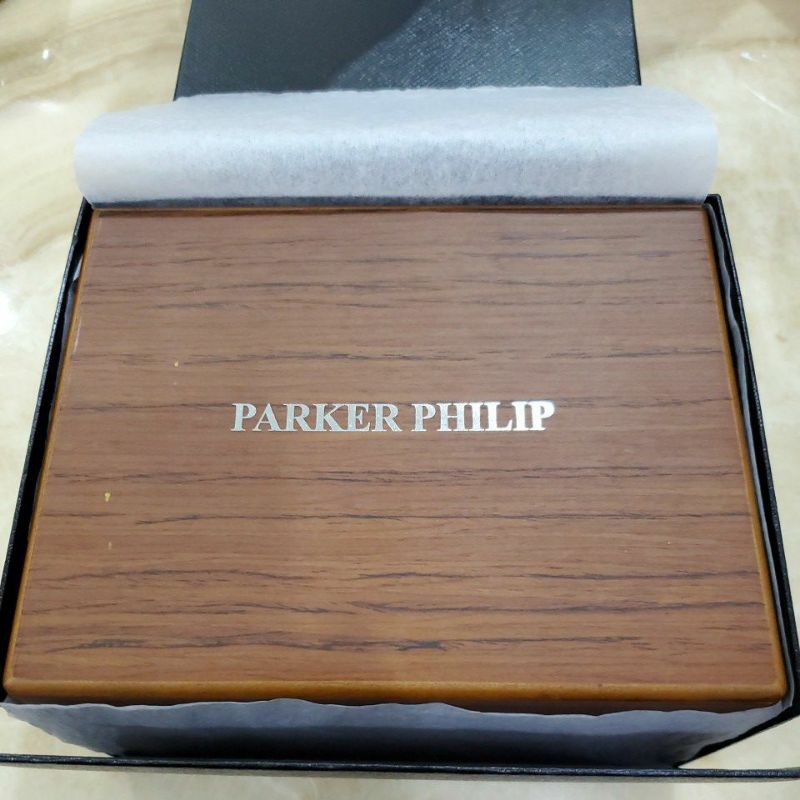 Parker Philip 機械錶手動自動上鏈鋼錶帶，原廠完整盒裝，全新未使用，便宜出售～