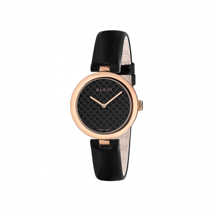 GUCCI Diamantissima腕錶 32mm 古馳菱格紋女錶-黑-32mm