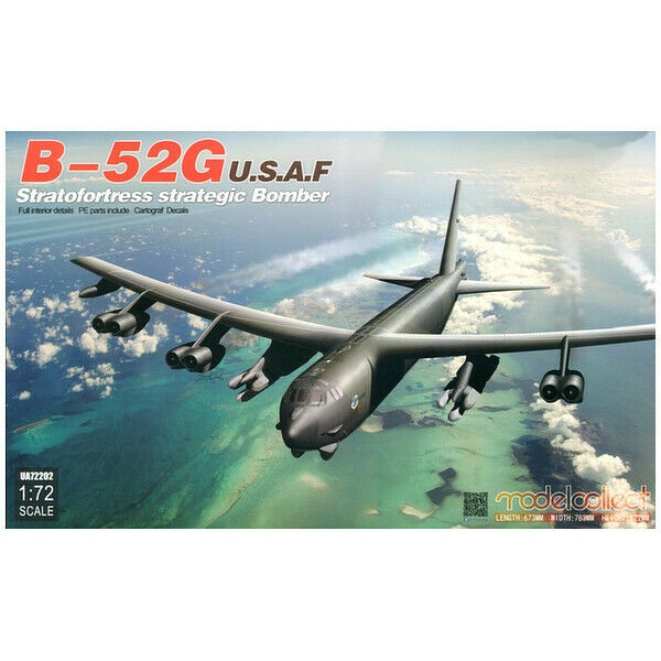 搜模閣 UA72202 波音 B-52G 同溫層保壘 戰略轟炸機 (全內構) 1/72 (3入免運)