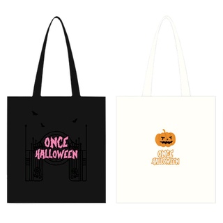 KPM-瑕疵現貨 TWICE ONCE HALLOWEEN 帆布袋 白：久放 泛黃 黃點 Korea Popular Mall - 韓國雜誌周邊專賣店