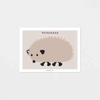 WARMGREY TAIL Postcard/ Hedgehog eslite誠品