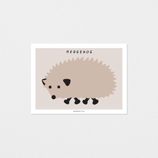 WARMGREY TAIL Postcard/ Hedgehog eslite誠品