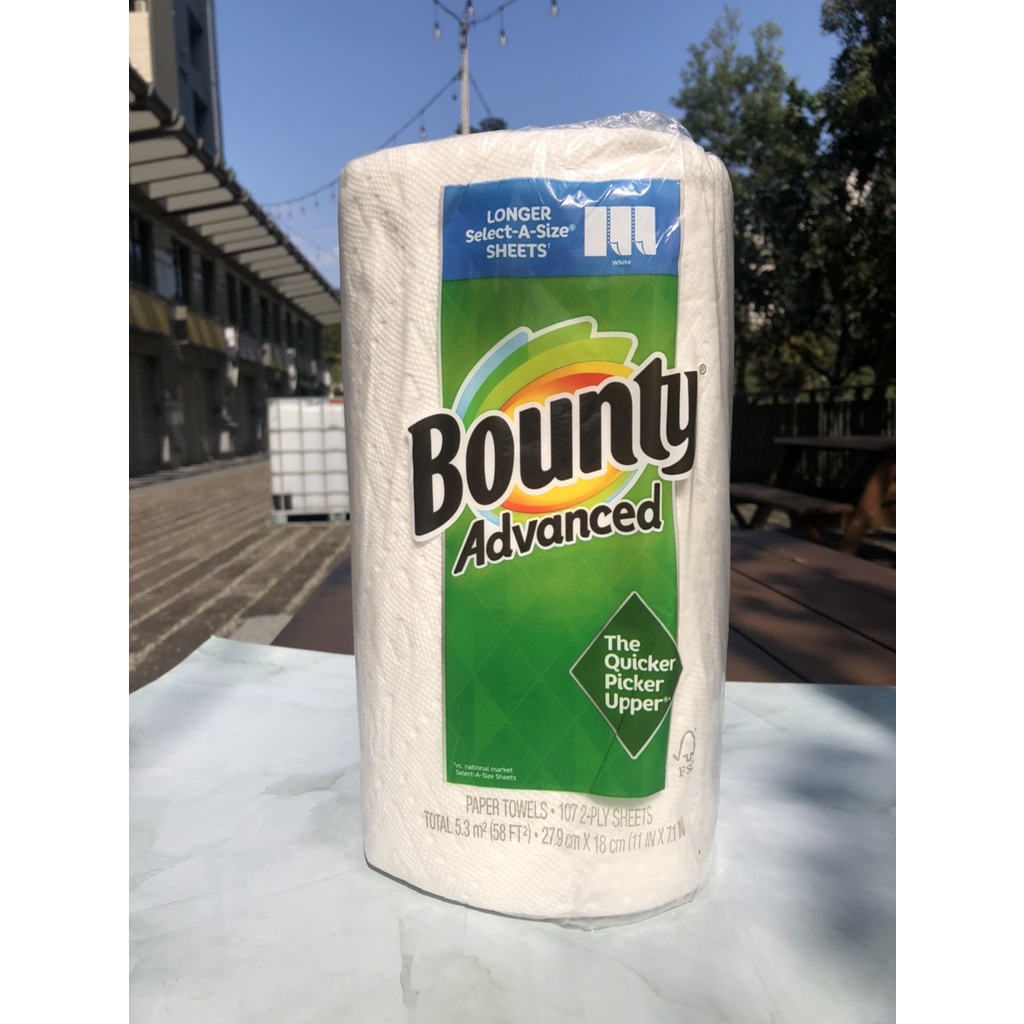 💃 摩登黑妞 💃 Bounty 隨意撕特級廚房紙巾 107張/捲【超取限4捲】 #1530474