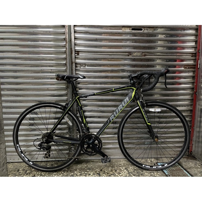 【專業二手腳踏車買賣】Rurui shimano 14段變速公路車 鋁合金/甩把/前後快拆