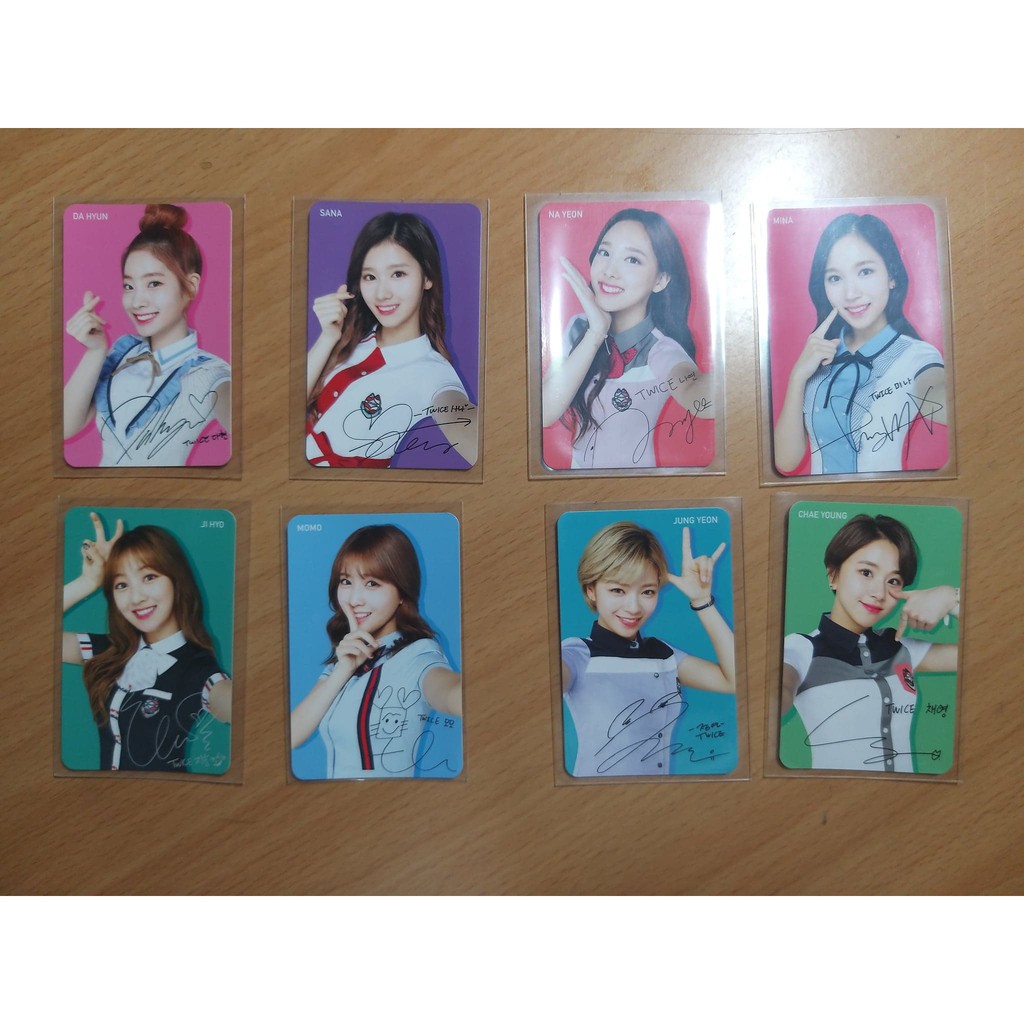 Twice 一代制服卡 缺子瑜多賢sana Mina 整套售可單買 蝦皮購物