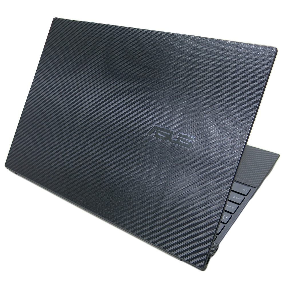 【Ez】ASUS Zenbook 14X UM5401 UM5401QA 黑色卡夢紋 機身貼(上蓋、鍵盤週圍、底部貼)
