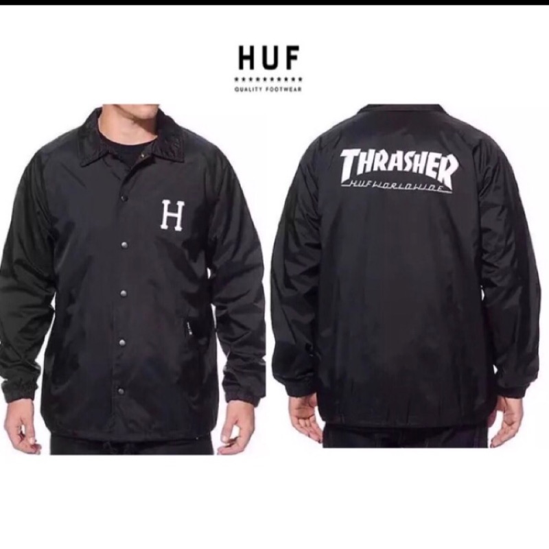 HUF THRASHER 教練外套