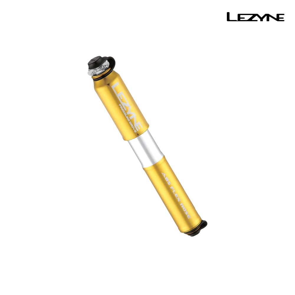 【LEZYNE】 高壓手握打氣筒(120 PSI) PRESSURE DRIVE S 金/亮銀
