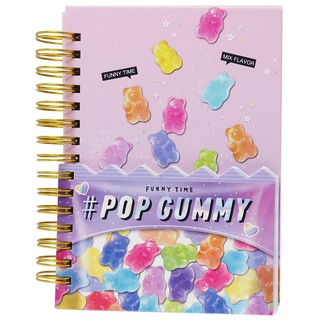 【現貨】POP GUMMY小熊軟糖 線圈筆記本 A6筆記本+memo 備忘錄 記事本 紙製品 文具用品