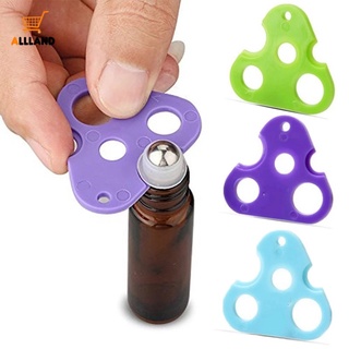 隨機顏色三角形葉形精油開瓶器 / 用於可再裝瓶輥球蓋的塑膠開瓶器