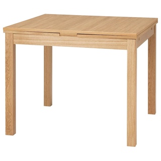 絕版品/北歐風格IKEA宜家BJURSTA延伸桌實木餐桌工作桌/梣木/橡木色/90延長168/二手八成新/特$3980