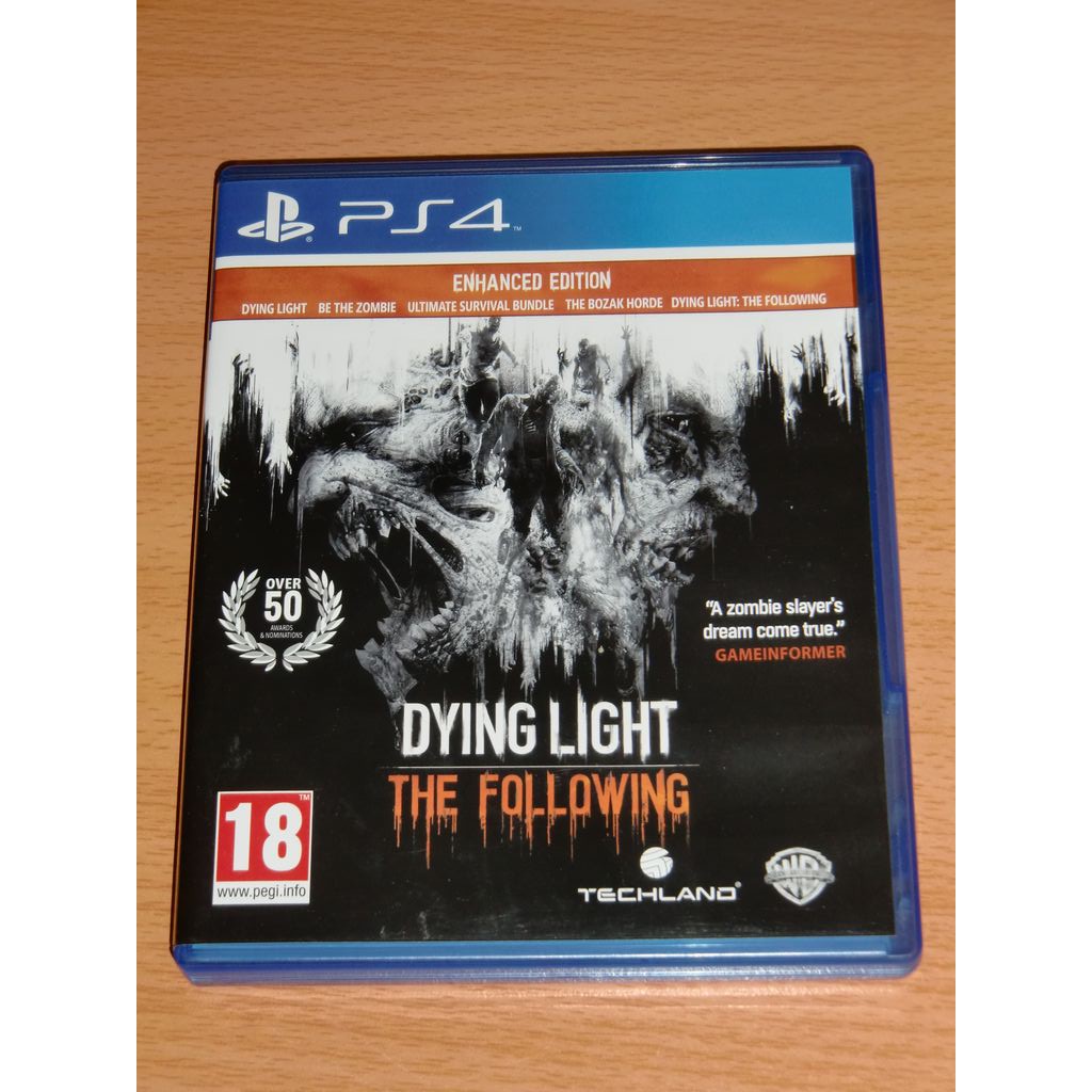 PS4 垂死之光 強化版 簡體中文版 二手 Dying Light Enhanced Edition