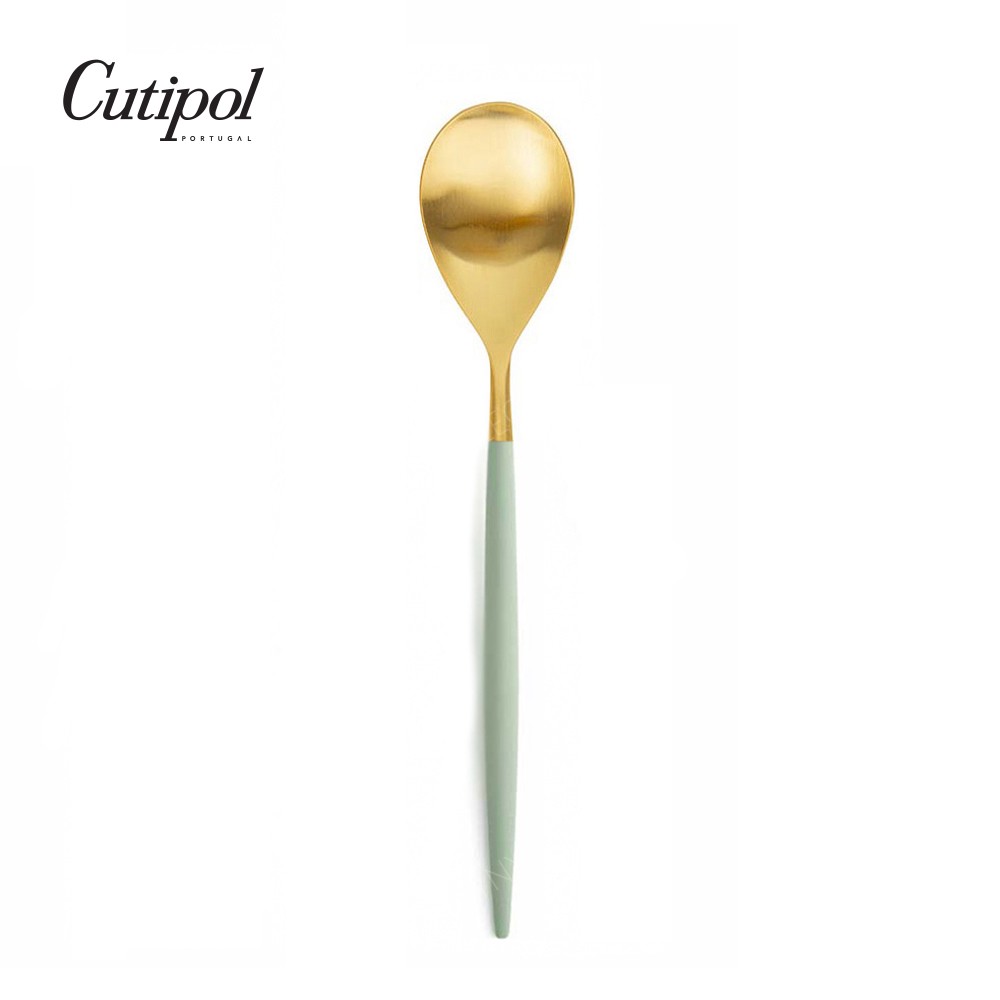 【Cutipol】全新MIO系列-青玉金霧面不銹鋼-主餐匙 葡萄牙手工餐具