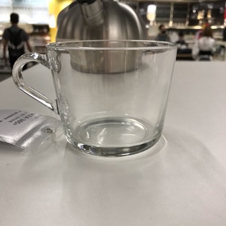 《蝦皮代開電子發票》超級IKEA代購-手把透明玻璃杯 400次咖啡/咖啡杯/紅茶杯/茶葉杯/水杯/玻璃杯子
