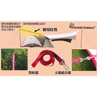 Forest Outdoor 天幕獨角仙延伸織帶($290)