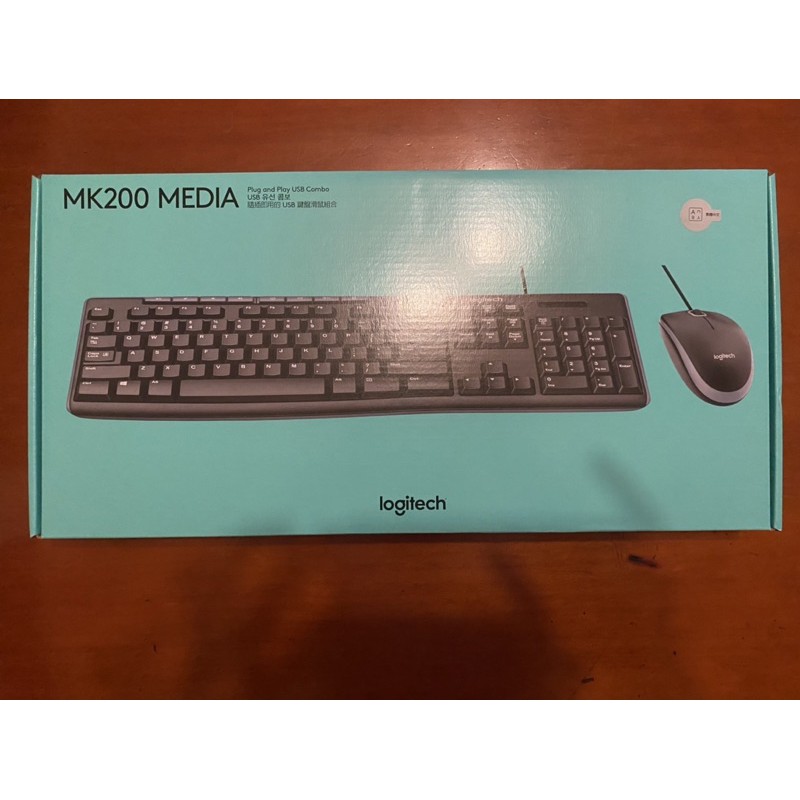 Logitech 羅技 MK200 MEDIA 鍵盤滑鼠組