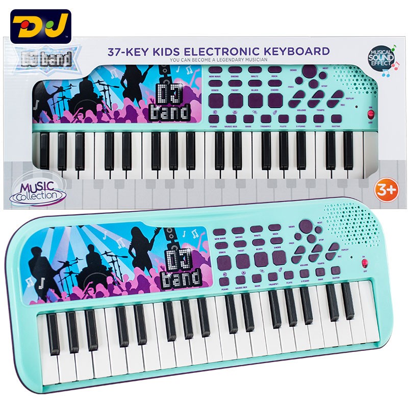 DJToys-37Key兒童電子琴 親子彈唱推薦 可錄音學習音樂律動 樂器玩具 聲光玩具 鋼琴玩具 兒童節禮物 聖誕禮物