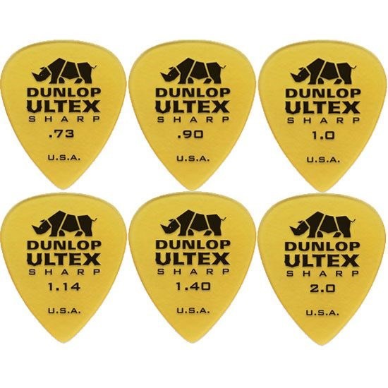 Dunlop ULTEX SHARP 木吉他/民謠吉他/電吉他/電貝斯 Bass Pick 彈片 [唐尼樂器]