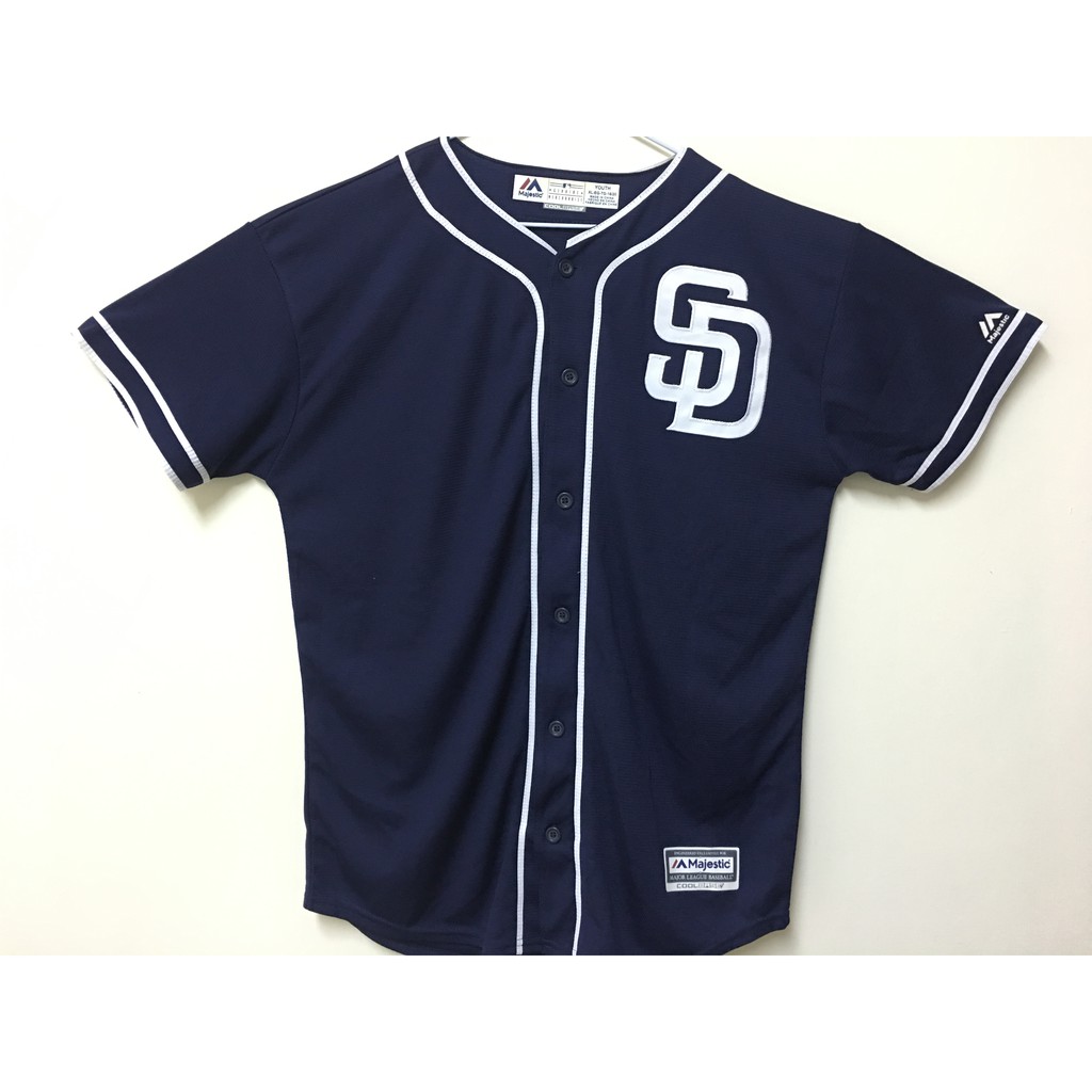 MLB 美國職棒大聯盟 聖地牙哥教士隊 藍色 棒球衣 青年版 Majestic San Diego Padres