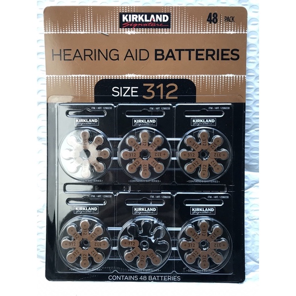 Kirkland 助聽器電池 size 312（44顆）