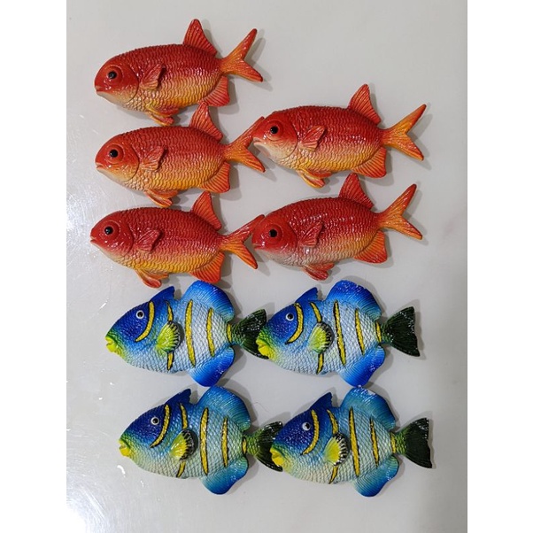 [NG品] 磁鐵魚 鯉魚 小丑魚 樹脂模型 立體魚 擬真魚  高仿魚 冰箱 九魚