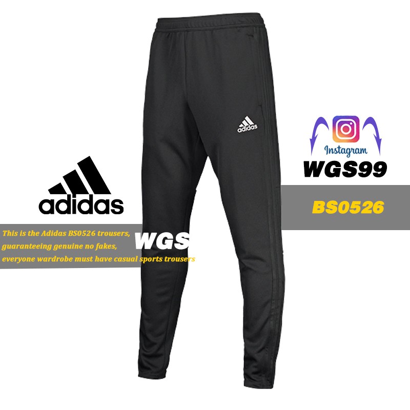 Adidas BS0526 黑色運動長褲經典三線運動褲長褲BS0526 全新正品| 蝦皮購物
