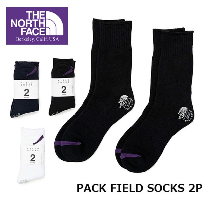 [DD]THE NORTH FACE PURPLE LABEL 中筒襪 襪子紫標NN8961N黑/藍/白M
