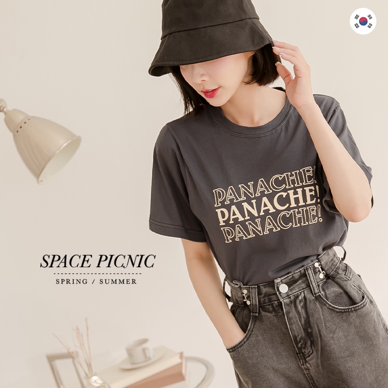 [明天出貨] Space Picnic｜正韓-PANACHE短袖上衣-3色(現貨)【K22022003】