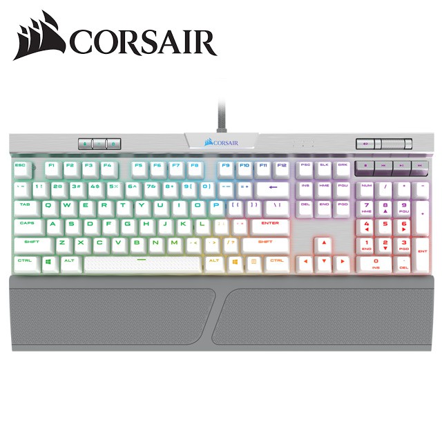 海盜船 Corsair K70 mk.2 se 白色銀軸