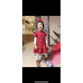 二手* 專櫃購入Anny Princess糖果圖案紅色連身裙（100cm)
