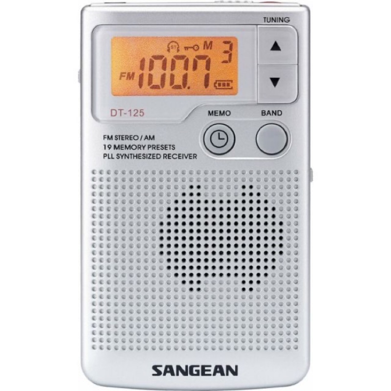 【SANGEAN 山進】二手 二波段 數位式口袋型收音機 DT-125