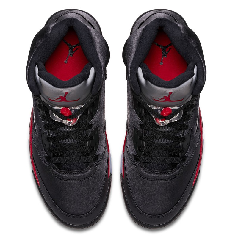 jordan 5 black satin